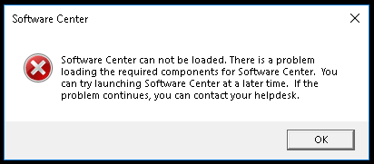 software center won't open